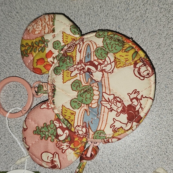 Vera Bradley Disney Mickey Mouse Zip Bag Charm - Picture 9 of 10